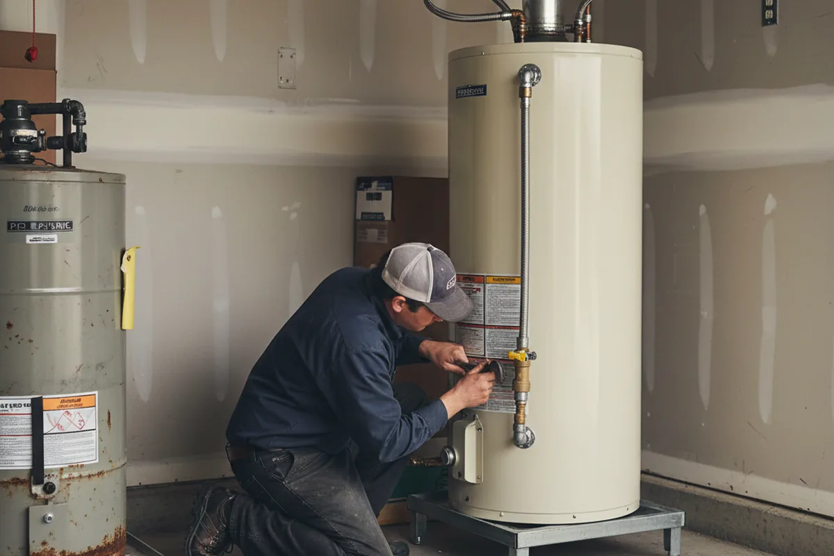 Water heater and shutoff valve replacement in Fort Mohave